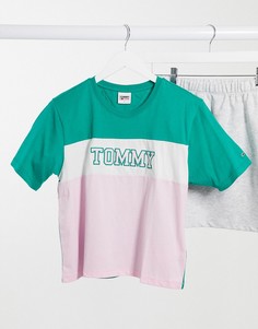 Футболка в стиле колор блок Tommy Jeans-Многоцветный