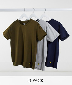 Набор из 3 футболок разных цветов Lyle & Scott-Многоцветный