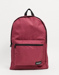 Бордовый рюкзак с логотипом "FCUK" French Connection-Красный