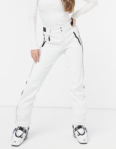 Белые горнолыжные брюки с полосками Protest-Белый