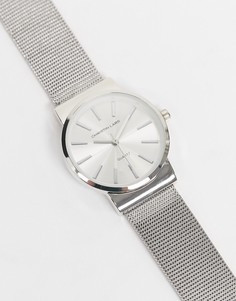 Серебристые часы с тонким корпусом Christin Lars-Серебристый