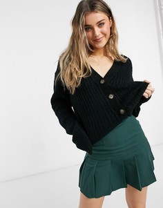 Черный кардиган на пуговицах Brave Soul Sadie