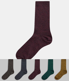 Набор из 5 пар носков разного цвета New Look-Многоцветный