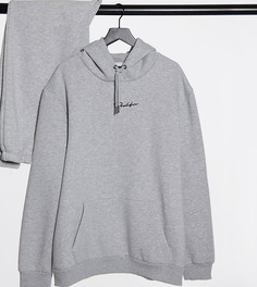 Серый худи River Island Big & Tall Prolific