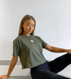 Зеленая укороченная футболка с логотипом The North Face. Эксклюзивно для ASOS-Зеленый
