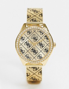 Часы с логотипом Guess-Золотистый
