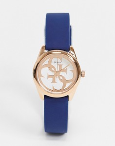 Часы с маленьким циферблатом Guess-Голубой