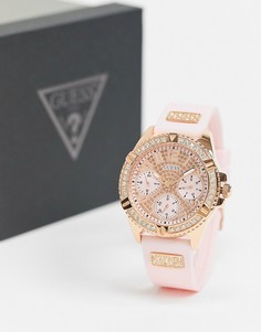 Часы с розовым ремешком Guess-Розовый