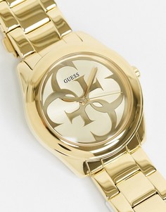 Золотистые часы с браслетом Guess-Золотистый