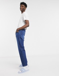 Классические джинсы винтажного темно-синего цвета ASOS DESIGN-Голубой
