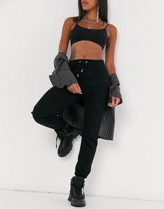 Черные узкие джоггеры Bershka-Черный
