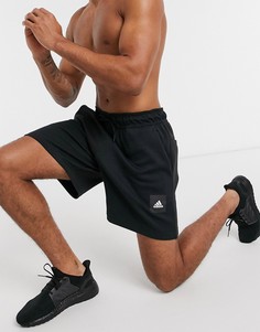 Черная футболка с нашивкой с логотипом Adidas Training BOS-Черный