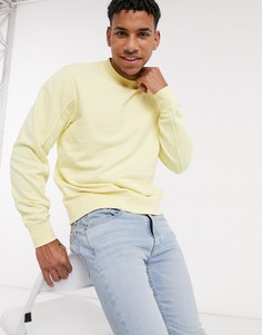 Свитшот с круглым вырезом и логотипом Calvin Klein Jeans-Желтый