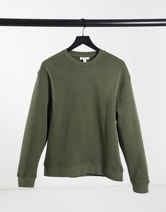 Свитшот оливкового цвета Topshop-Зеленый