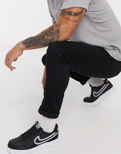 Черные джинсы скинни Bershka-Черный