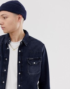 Рубашка в стиле вестерн Calvin Klein Jeans Archive-Темно-синий