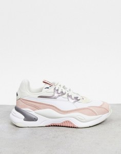 Серо-розовые кроссовки Puma RS-2K-Розовый