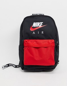Черно-красный рюкзак Nike Air Heritage-Черный