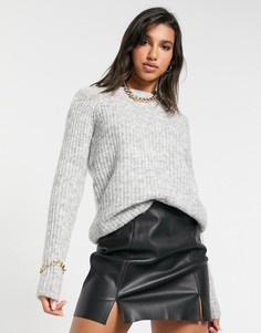 Серый джемпер с фактурной отделкой Vero Moda