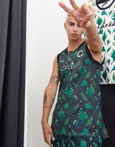 Зеленая баскетбольная футболка Nike Football Nigeria-Серый