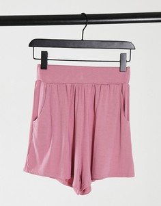 Розовые шорты для дома In The Style-Розовый