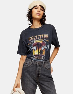 Черная футболка Topshop-Черный