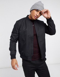 Черный бомбер Topman