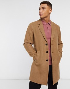 Бежевое пальто Jack & Jones Premium-Светло-коричневый