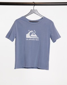 Футболка синего цвета Quiksilver Standard-Голубой