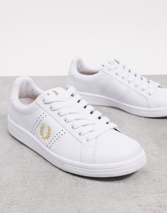 Белые теннисные кроссовки Fred Perry Underspin-Белый