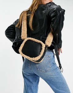 Черная сумка через плечо My Accessories London-Черный