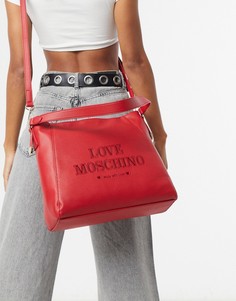 Красная сумка-тоут Love Moschino essential-Красный
