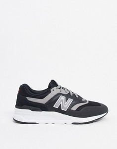 Черные кроссовки с серыми вставками New Balance 997H-Черный
