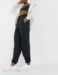 Черные oversized-джоггеры с манжетами adidas Originals "Cozy Comfort"-Черный