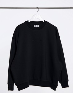 Черный oversized-свитшот adidas Originals Cosy Comfort