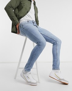 Голубые джинсы скинни Topman-Голубой