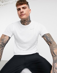 Белая футболка Nike Running Breathe-Белый