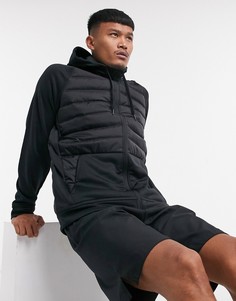 Зимний пуховик черного цвета Nike Training therma-Черный