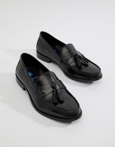 Черные кожаные лоферы с кисточками Ben Sherman-Черный