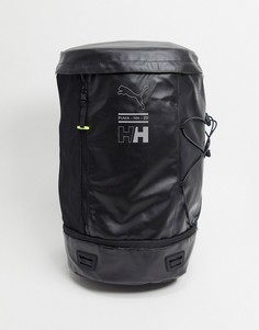 Большой черный рюкзак с логотипом Puma x Helly Hansen