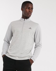 Серый свитшот на молнии 1/4 adidas Golf