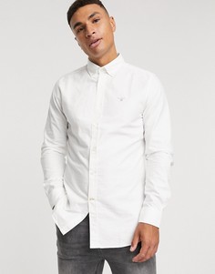 Белая оксфордская рубашка Barbour-Белый