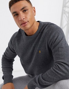 Темно-серый джемпер с круглым вырезом Farah эксклюзивно для ASOS
