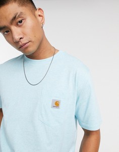Футболка с короткими рукавами и карманом Carhartt WIP-Синий