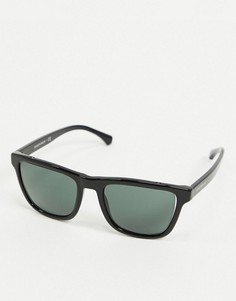 Квадратные солнцезащитные очки в зеленой оправе Emporio Armani-Зеленый