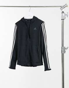 Худи черного цвета adidas Training-Черный