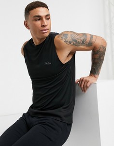 Черная спортивная майка Topman GYM-Черный