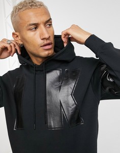 Черное флисовое худи Nike-Черный