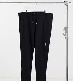 Черные джоггеры скинни с вшивным карманом MA1 ASOS DESIGN Plus-Черный