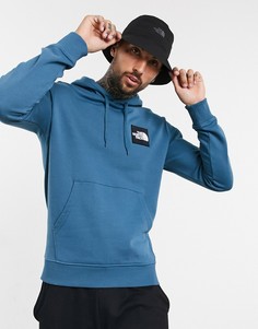 Худи синего цвета с логотипом The North Face Blackbox-Синий